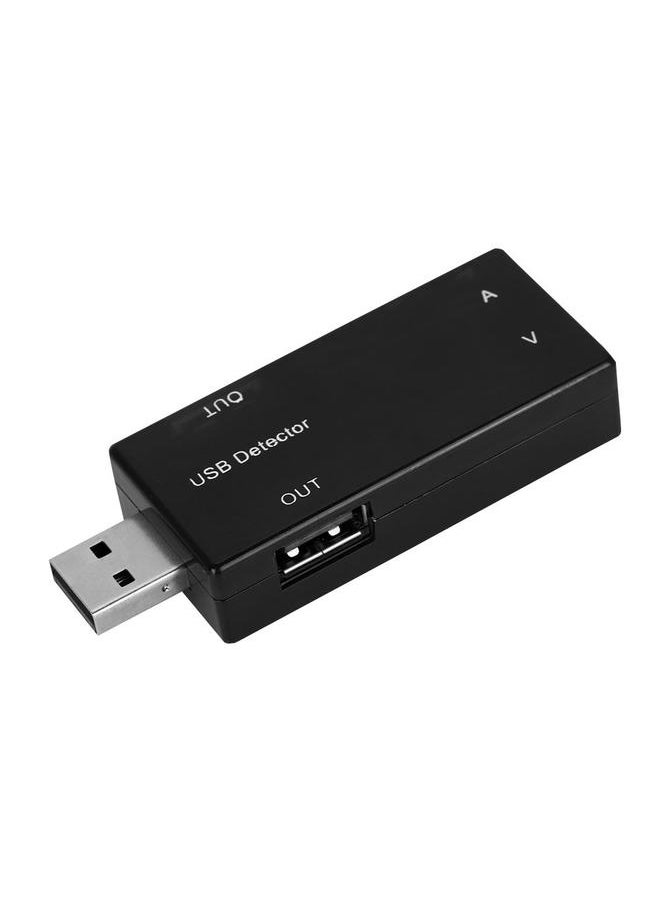 Thoraya Black Case USB Power Tester Current Voltage Tester Double Display Table Meter  - Image 1