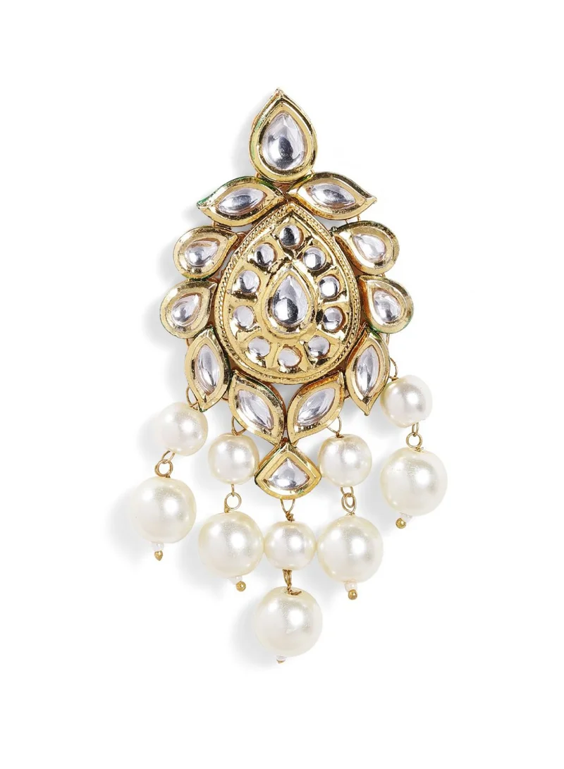 Priyaasi Plated Pearls Drop Earrings