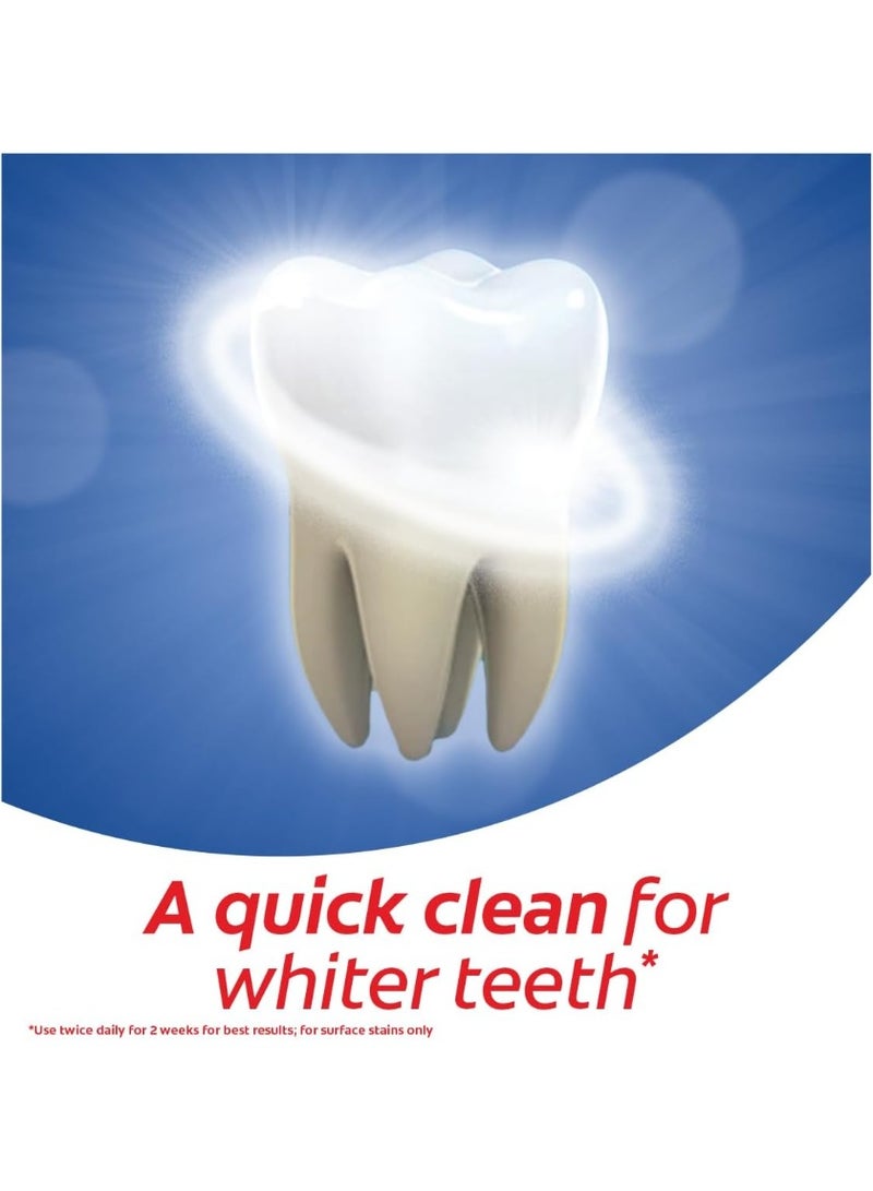 Colgate Optic White Instant Whitening Toothpaste - Fluoride Formula, Enamel Safe for Daily Use, 2x75ml, 2 Pack - Image 4