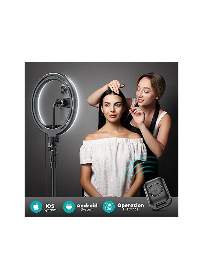 Weilisi - 10 Inch Selfie Ring Light With Tripod Stand 72 Inch Tall And Phone Holder 38 Color Modes Stepless Dimmable Speed Led Ring Light For Iphone And Android Youtube Makeup Tik Tok - Image 1