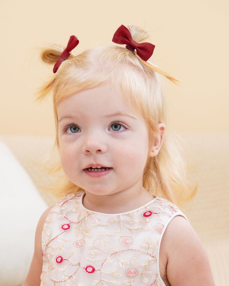 Jollybows 60PCS 2 Inches Baby Girls Hair Bows Ties Mini Boutique Elastic Hair Rubber Ribbon Hair Band Accessories for Kids Toddlers Infants (60 PCS) - Image 4