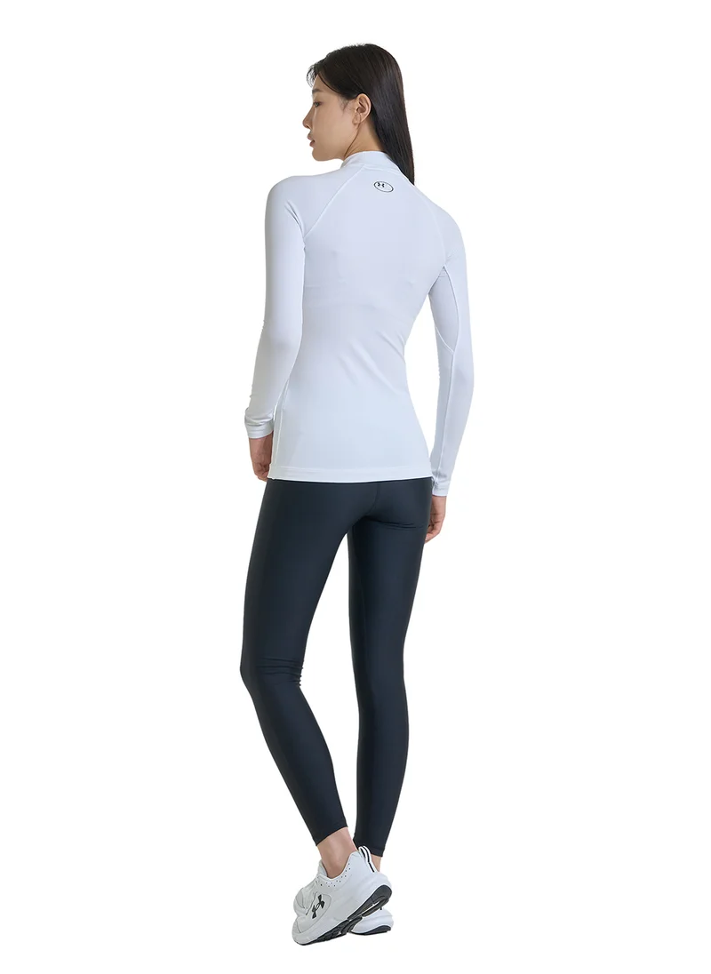 UNDER ARMOUR ColdGear Authentics Mock Neck T-Shirt