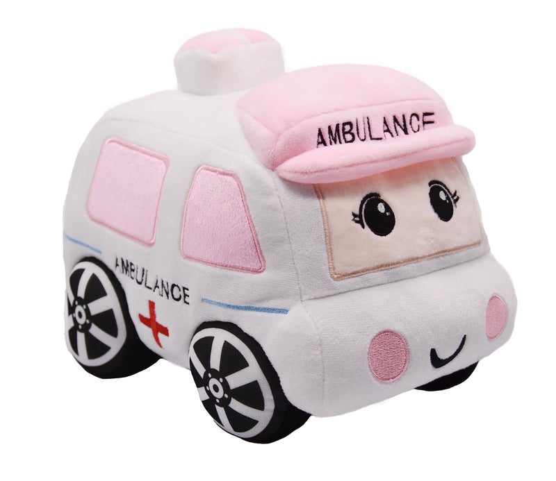 YONLIT Soft Plush Ambulance Stuffed Car Toy Super Cute White Truck Plushie Excellent Gifts for Kids or Birthday Party 106 Inches Ambulance - Image 3