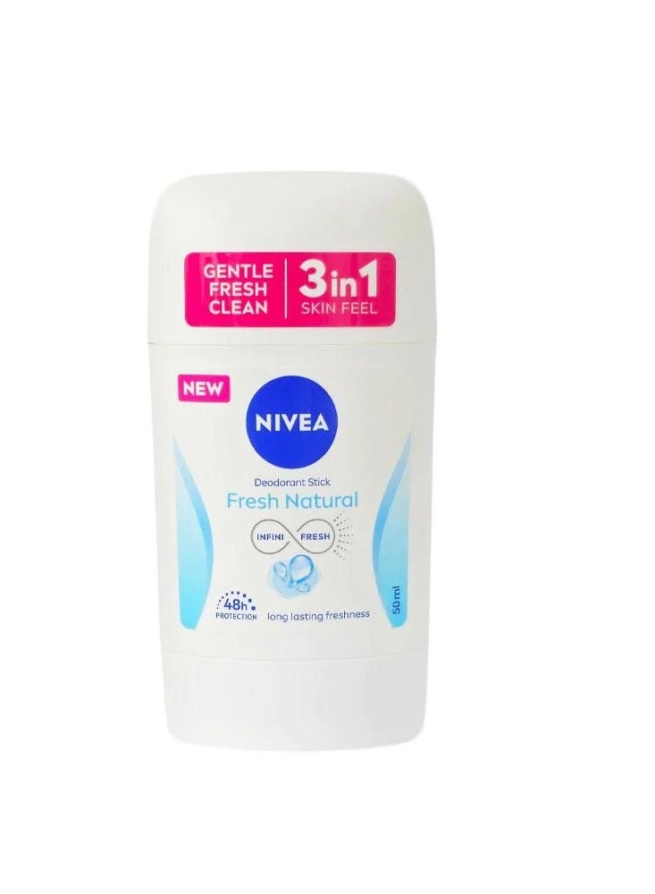 نيفيا مزيل عرق ستيك فريش ناتشورال - 50 مل - Image 1