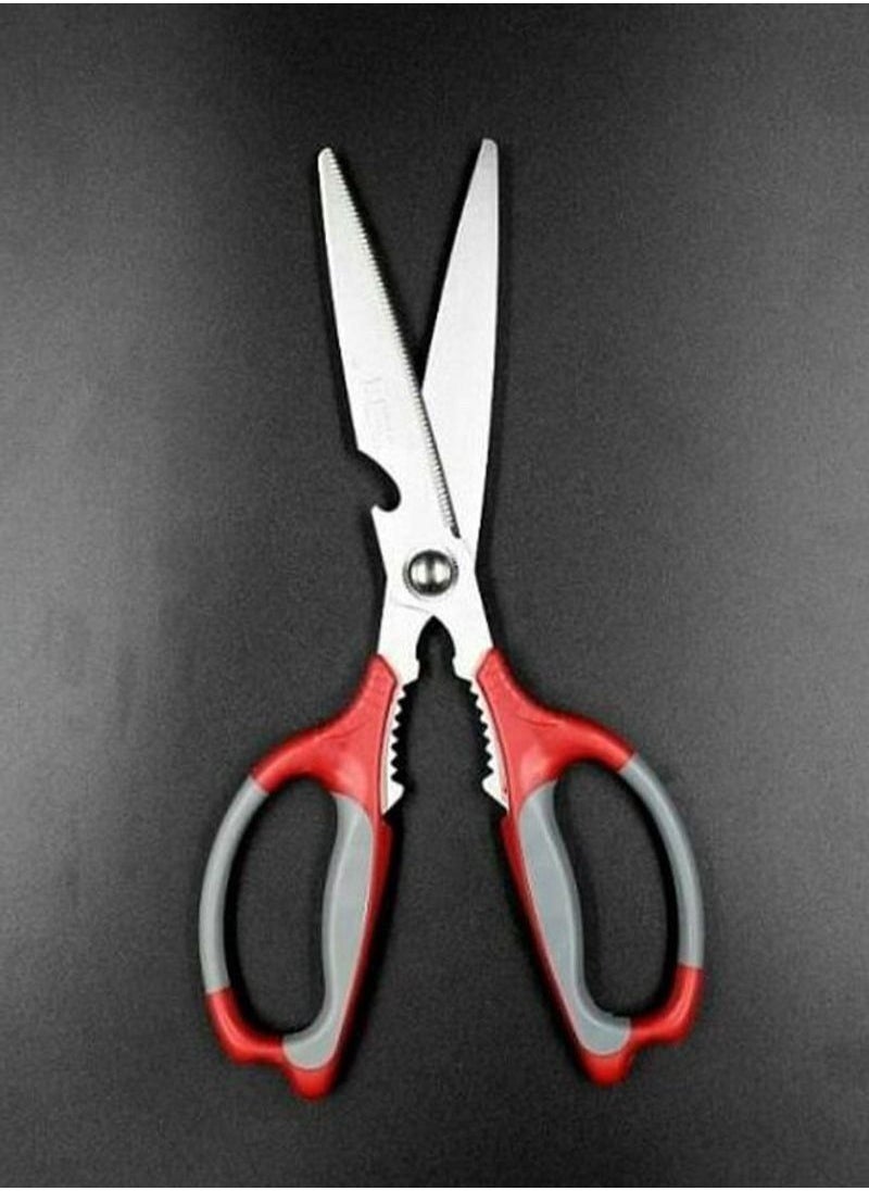 Generic - JAPANESE KITCHEN SCISSORS multifunction Heavy Duty Food Shears for Chicken Meat Vegetable Fish Herb Poultry Stainless Steel Cooking Scissors with Comfortable Handle - Image 1