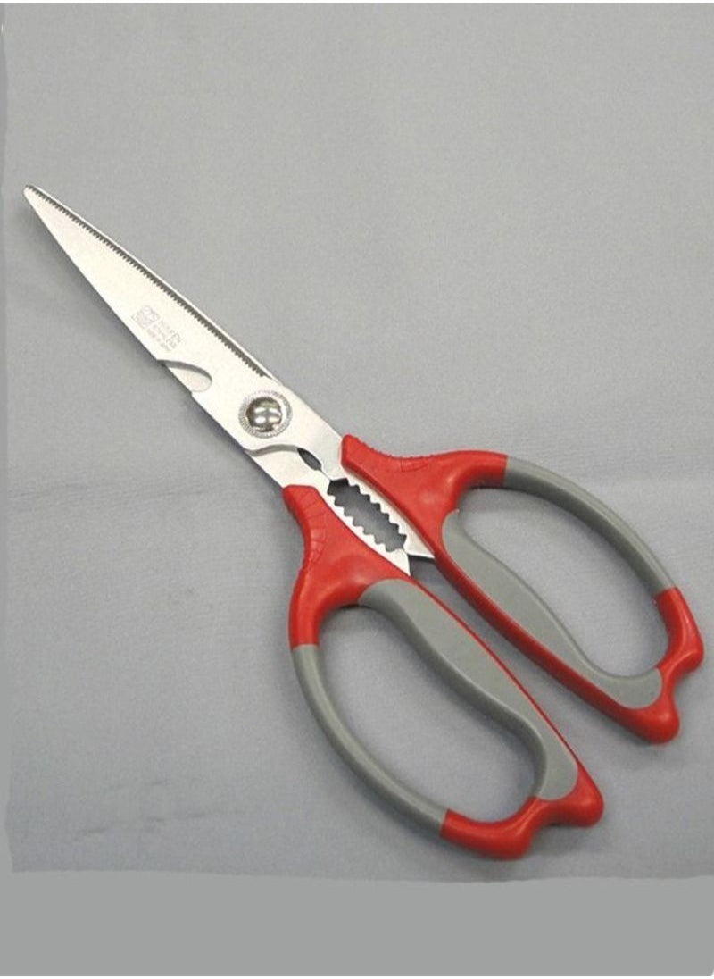 Generic - JAPANESE KITCHEN SCISSORS multifunction Heavy Duty Food Shears for Chicken Meat Vegetable Fish Herb Poultry Stainless Steel Cooking Scissors with Comfortable Handle - Image 1