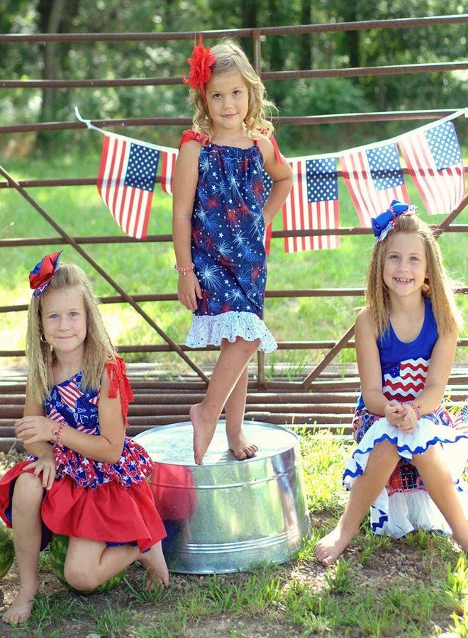 CEALXHENY 3PCS Patriotic Bracelets 4th of July Beaded Stretch Bracelets for Women Enamel American Flag Heart Star Charm Bracelets Independence Day Accessory Gifts - Image 5