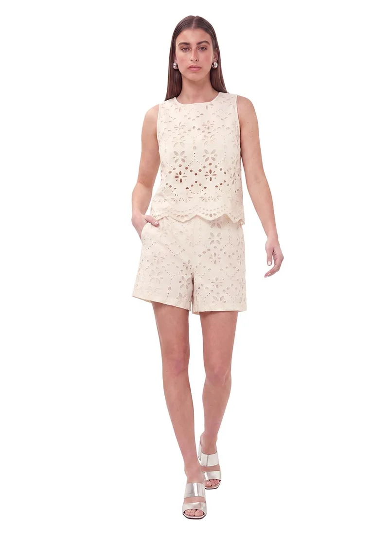 Esqualo  Esqualo Top Broderie Anglaise for Women | Best Price UAE