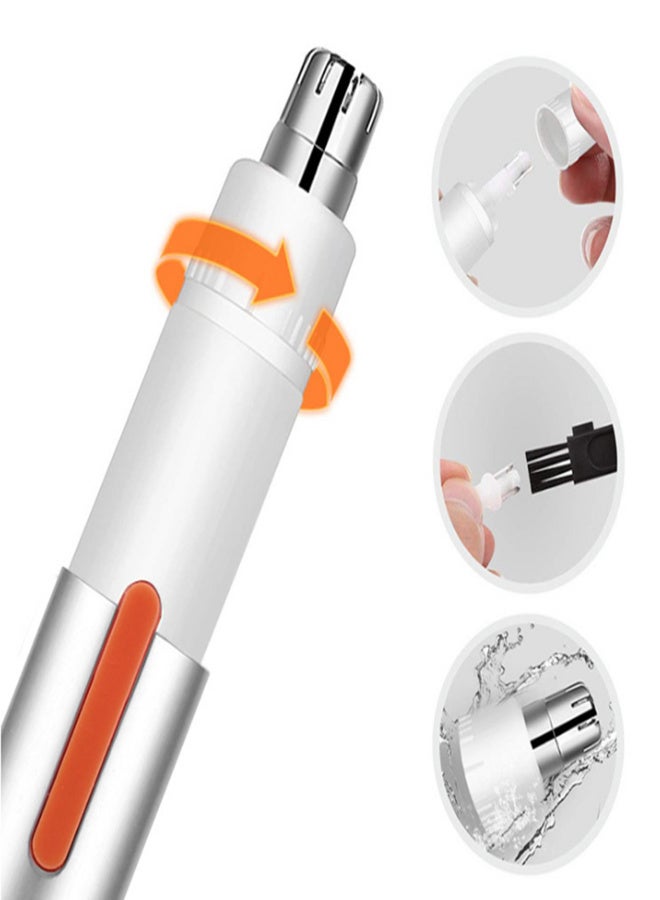 SHINON Ear and Nose Hair Trimmer Clipper 360° Rotating Double-edged Wireless Eyebrow& Facial Hair Trimmer for Men Women - Image 2