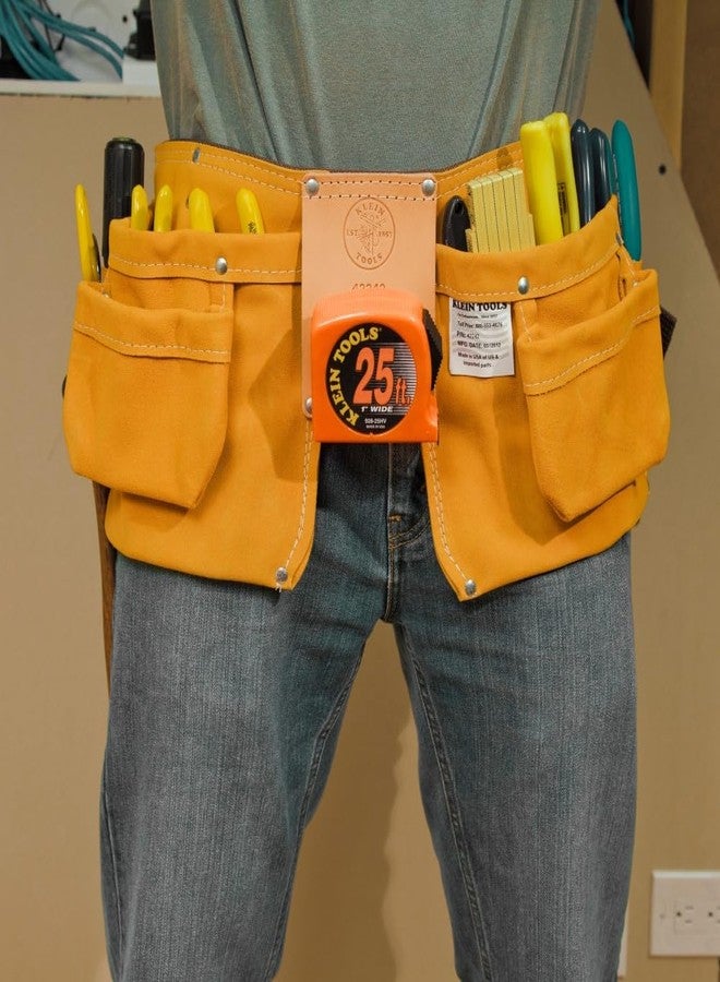 Klein Tools 42242 Carpenter's Apron, One-Piece Nail and Screw and Tool Pouch Apron with 36 to 52-Inch Waist - Image 2