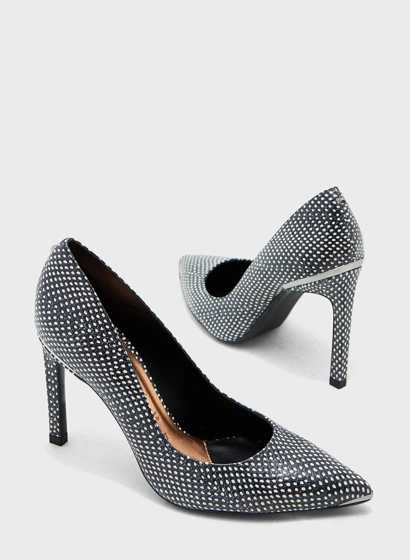 Ted Baker Melliss Exotic High Heel Pump - Black