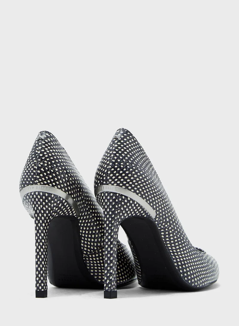 Ted Baker Melliss Exotic High Heel Pump - Black