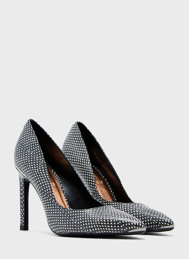 Ted Baker Melliss Exotic High Heel Pump - Black
