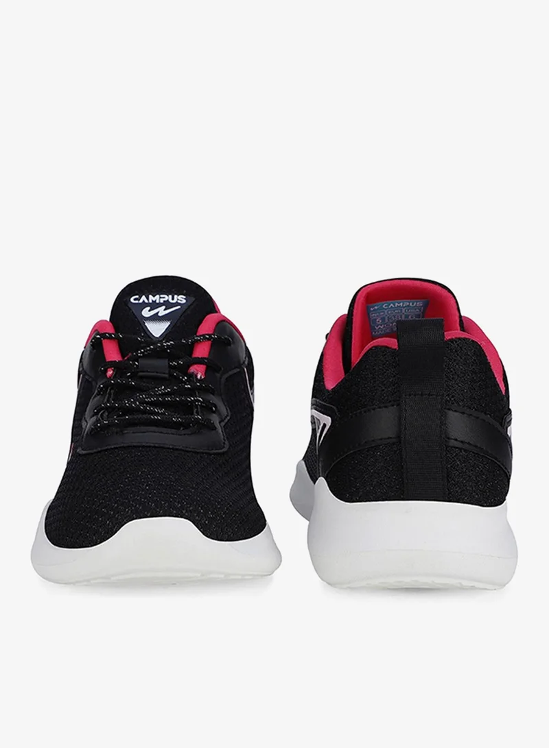 Campus Women Bare Memory Foam Lace-Up Running -Black