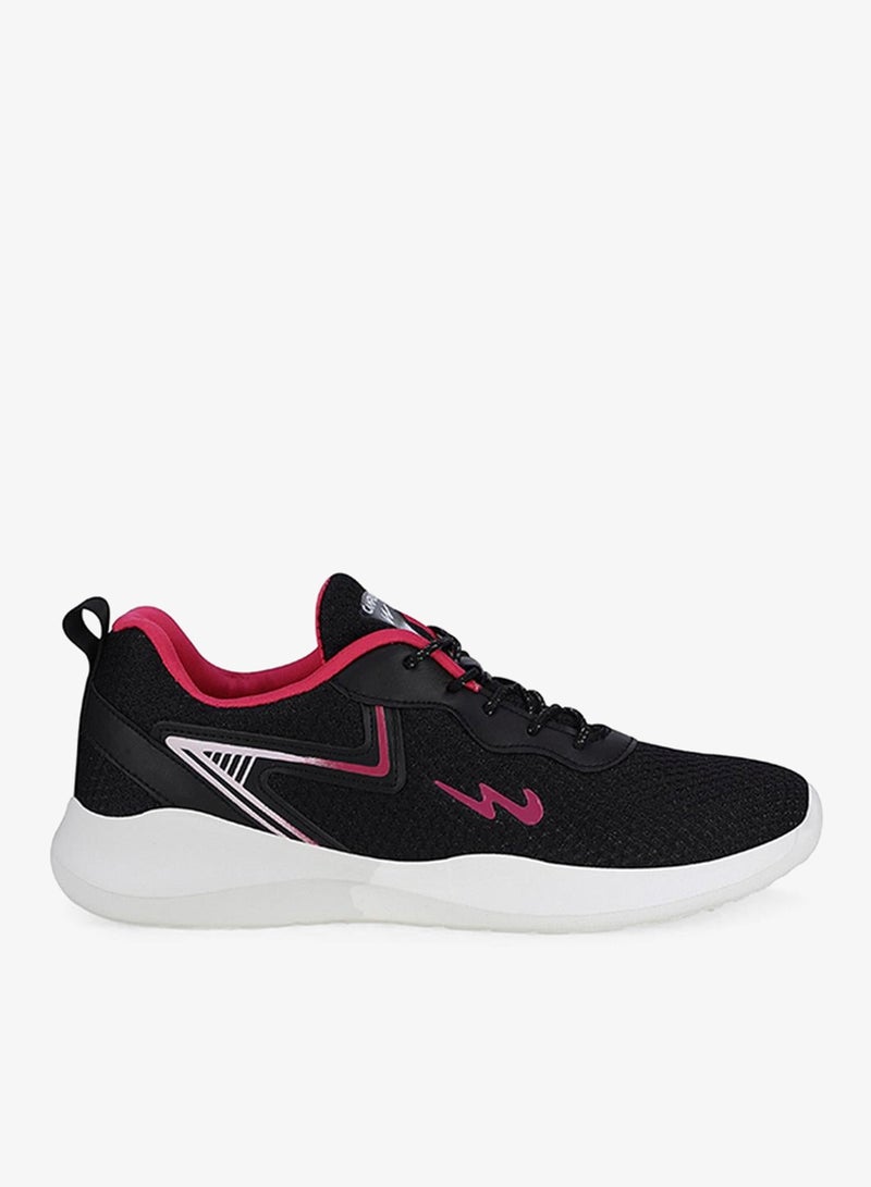 CAMPUS Women Bare Memory Foam Lace-Up Running -Black - Image 5