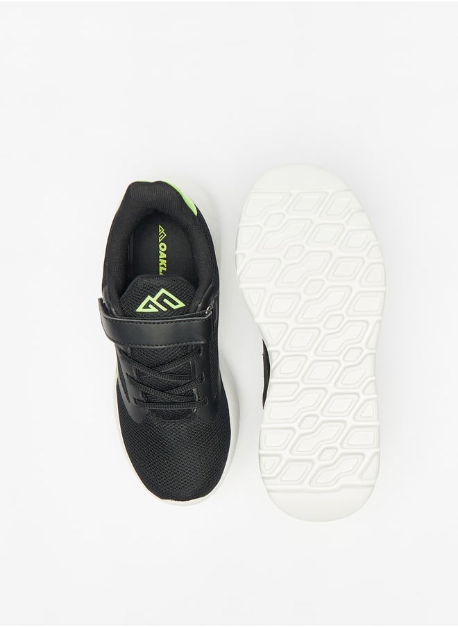Oaklan by Shoexpress - Boy's Textured Sports Shoes With Hook And Loop Closure - Image 1