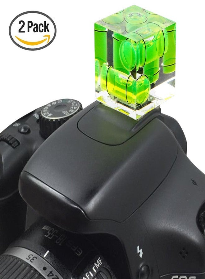 SENHAI Triple 3 Axis Hot Shoe Bubble Spirit Level for Canon Nikon Pentax DSLR Camera (2 Pack) - Image 2