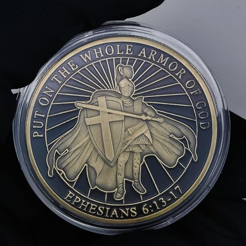 Woerda Armor of God Challenge Coin Ephesians 611 Inspirational Gift for Spiritual Protection Faith - Image 5