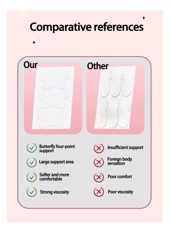 24 Pcs Ear Correctors, Instant Correction for Prominent Ears, Butterfly shaped ear correction sticker, Elf Ear Stickers, Invisible Support Ear Sticker, Protruding Solution Men Women and Baby - Image 4