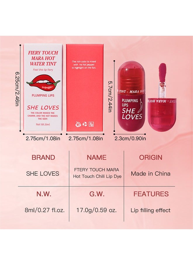 Sheloves - Plumping Lips-Feel The Lip Fiery, Hydrating Lip Care,Buxom Plant Lips Oil, Treatment Serum Volumizing For Dry Cracked Lips,  Plumping Gloss Lips Filler Lip Mask 03# Honey Peach - Image 1