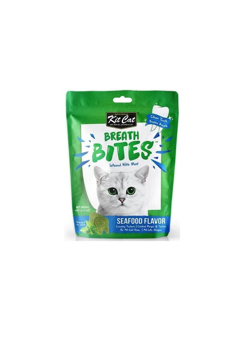 Kit Cat Breath Bites Seafood Flavour Cat Treats - Image 3