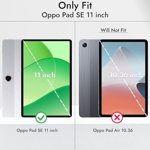 Printme 360° Rotating Flip Case for Oppo Pad SE 10.95 Inch – PU Leather Stand Cover with Multi-Angle Viewing, Shockproof Protective Case, Auto Wake/Sleep - Image 2