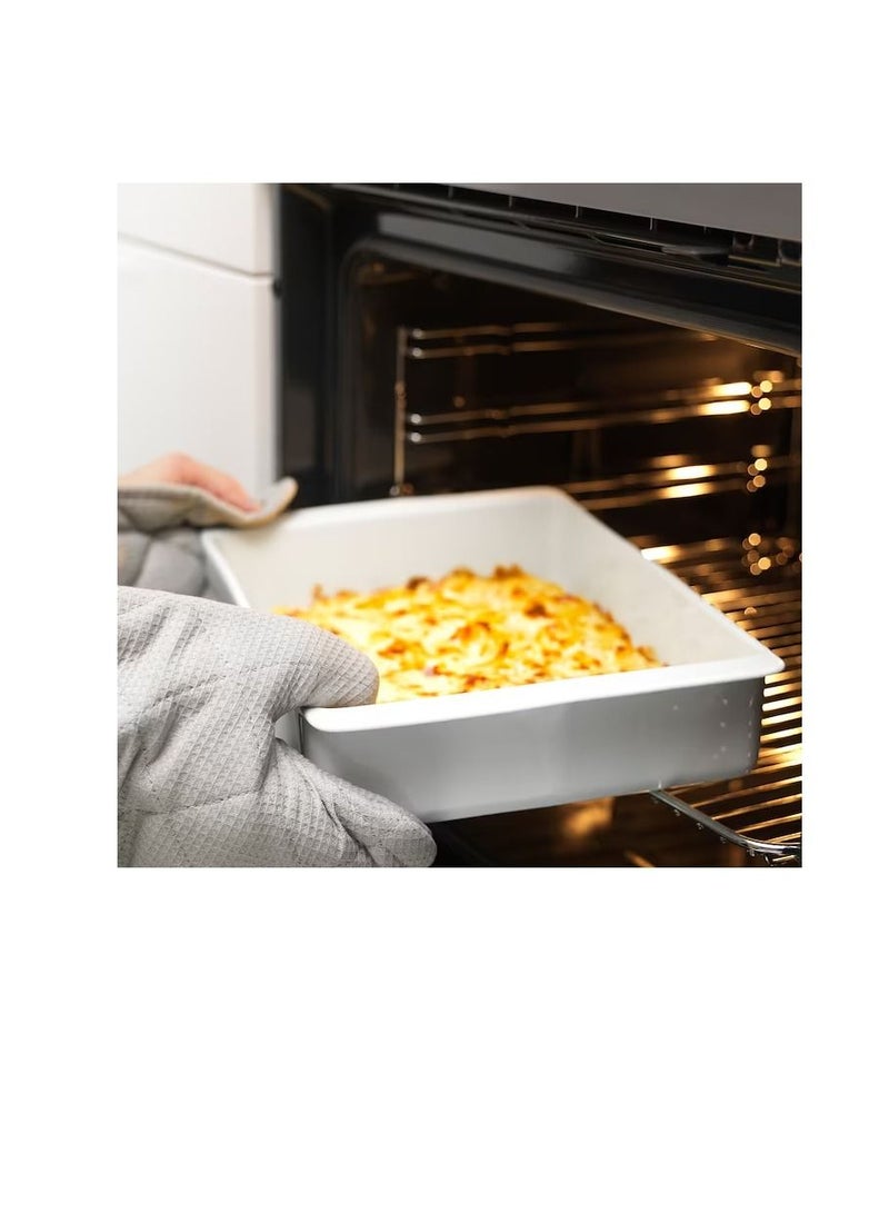 Oven dish, white38x26 cm - Image 2