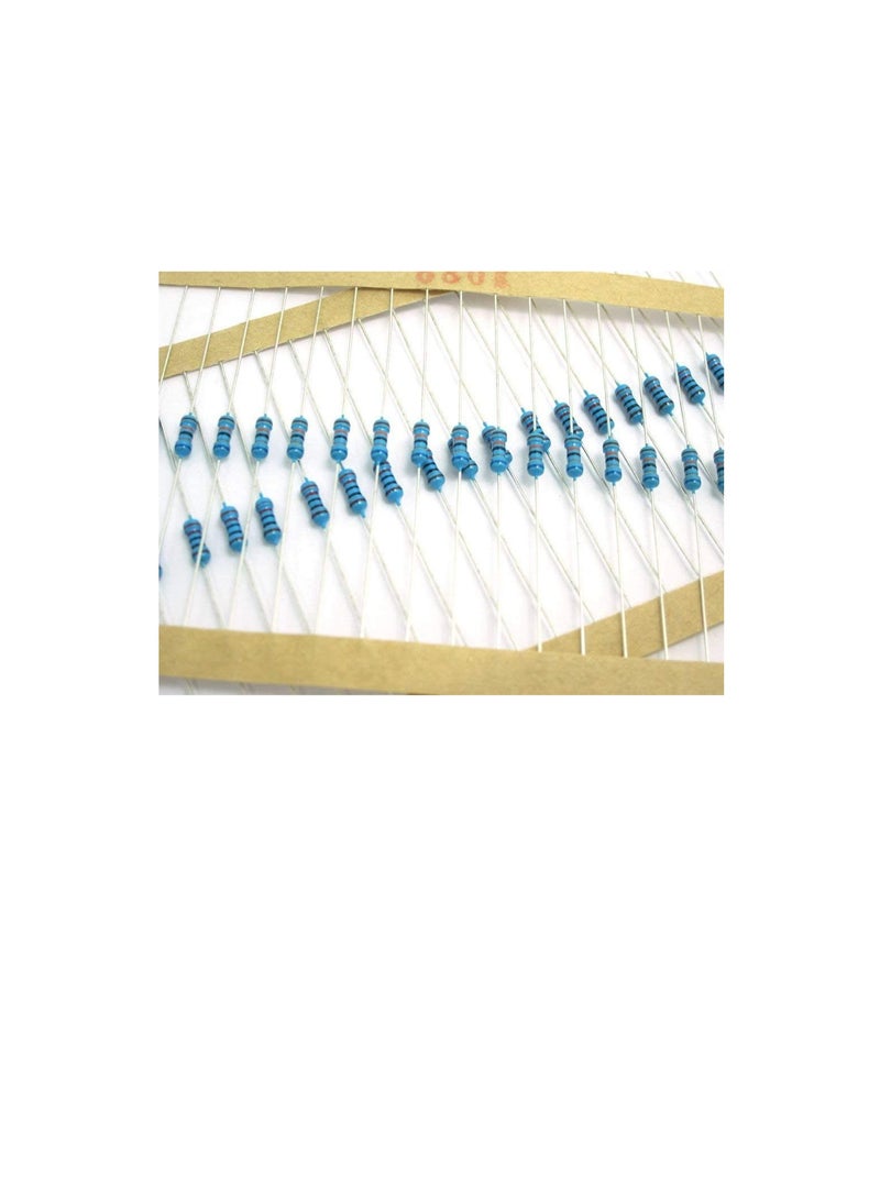 1/4W Metal Film Resistor, 5 Colour Ring Band 1% Ω Ohms Tolerance, For Electrical DIY Pack of 50 (1/4W 11KΩ (11000ohms))  - Image 3