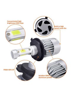 Y&D H4 12V Car LED Headlight Bulbs  - Image 2