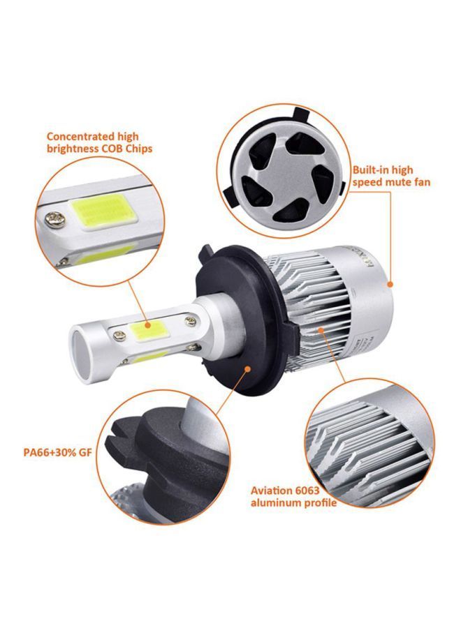 Y&D H4 12V Car LED Headlight Bulbs  - Image 2