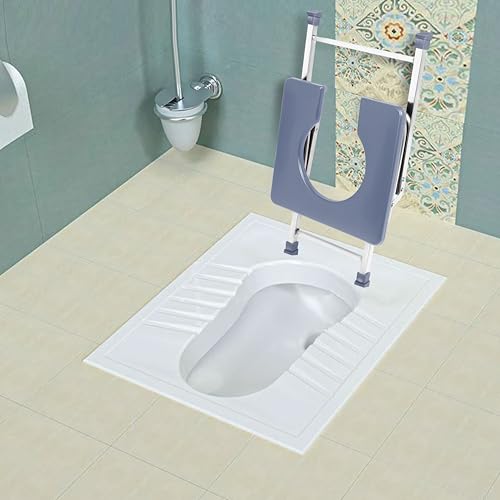 NEOSAFE Foldable 202-Grade Stainless Steel Commode Chair, Portable Toilet Stool with Anti-Slip Rubber Feet, 100 kg Weight Capacity, Stable & Easy-Clean Bathroom Aid for Elderly, Disabled & Patients - Image 3