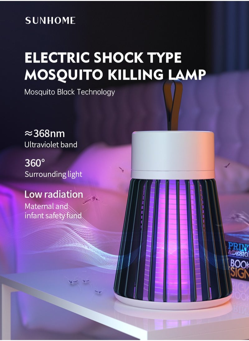 Sunhome - Portable UV Electric Mosquito Killer Lamp 360° Mosquito Pest Killing Trap Insect Killer 5W WD-002 Green - Image 1