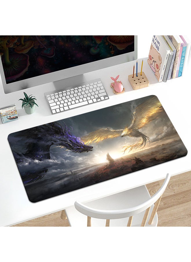 Generic - Explosions Creative Texture Lines Abstract Painting Large Flat Rubber Mouse Pad Non-slip Heat Map Wholesale-Color:800*300*2mm-Pattern:FK883 - Image 1