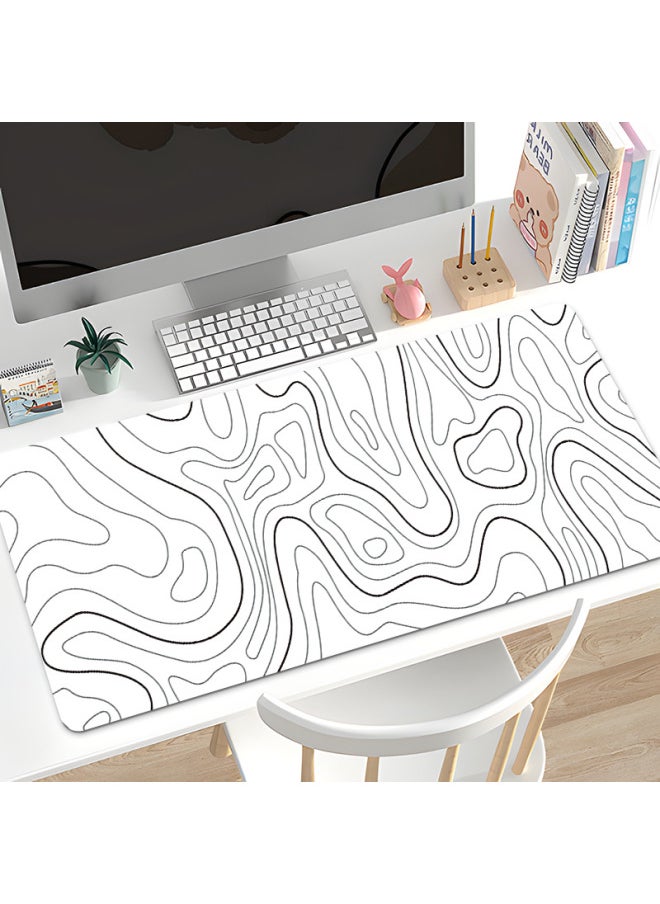 Generic - Explosions Creative Texture Lines Abstract Painting Large Flat Rubber Mouse Pad Non-slip Heat Map Wholesale-Color:800*300*2mm-Pattern:FK883 - Image 1