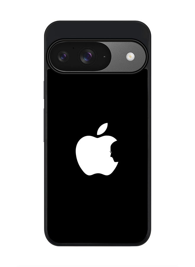 Stylizedd For Google Pixel 9 Case,Slim fit Camera Protection, Shockproof Thin Phone cover - Steve's Apple - Black  - Image 1