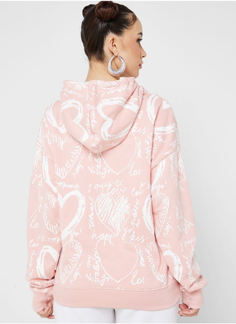 Ginger - All Over Printed Hoodie - Image 1