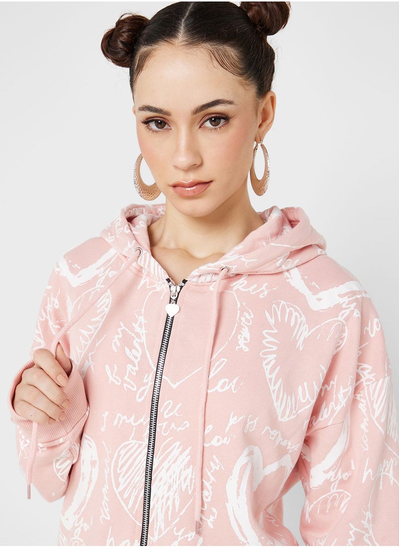Ginger - All Over Printed Hoodie - Image 1
