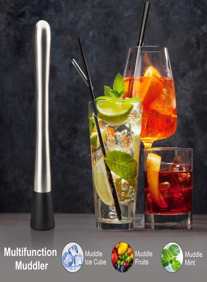 Generic Brands Premium Cocktail Muddler, 8Inch Professional Stainless Steel Bartender Tool, Drink Muddler with E-Recipes, Home Bar tool Muddler Bar Tool for Making Delicious Cocktails, Drinks - Image 4