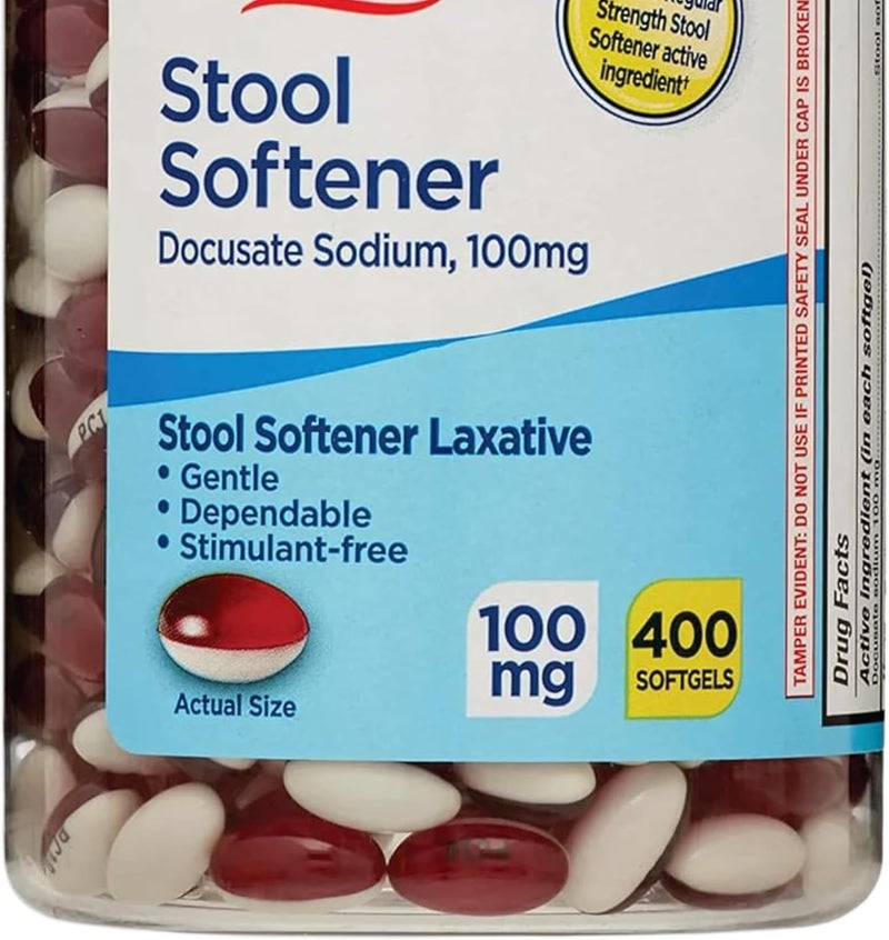 Create and Bundle Gentle Stool Softener Capsules 100mg 400 Count for Consistent Bowel Aid  Equate  Create Sticker - Image 2