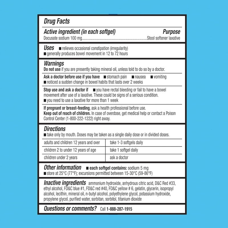 Create and Bundle Gentle Stool Softener Capsules 100mg 400 Count for Consistent Bowel Aid  Equate  Create Sticker - Image 4