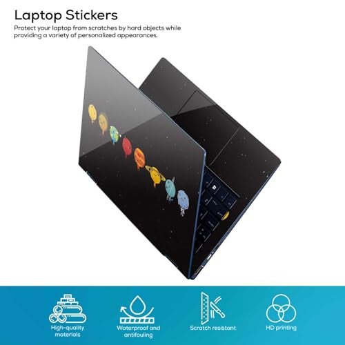 Inkykart DSGN 65 Full Body Laptop Skin Bubble-Free| Laminated| Removable| HD Quality Sticker for Laptops Upto 15.6 Inches Compatible with Hp/Dell/Acer/Lenovo/Asus etc. - Image 2