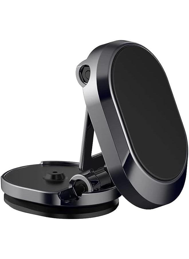 BLUE OCEAN Car Phone Holder Foldable Dashboard Cell Phone Car Mounts 360 Adjustable Rotation Phone Magnet Holder Car Aluminum perfect For Table Kitchen and any location (MODEL A - 360º)  - Image 1