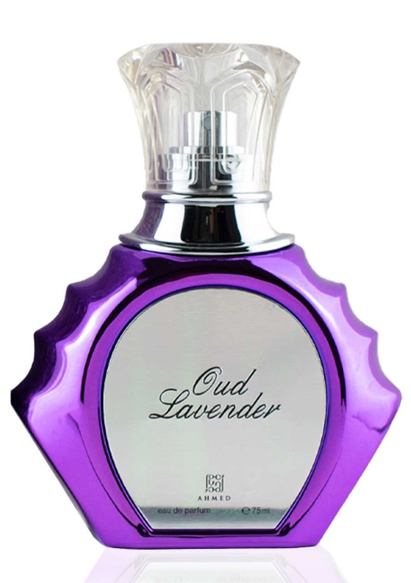 AHMED Oudh Lavender 75 ML EDP Oriental Fragrance for Men and Women with Bold, Fresh, Luxurious and Sensual Versatile Oudh Leather Perfume Accords by Al Maghribi Arabian Perfumes Dubai - Image 1