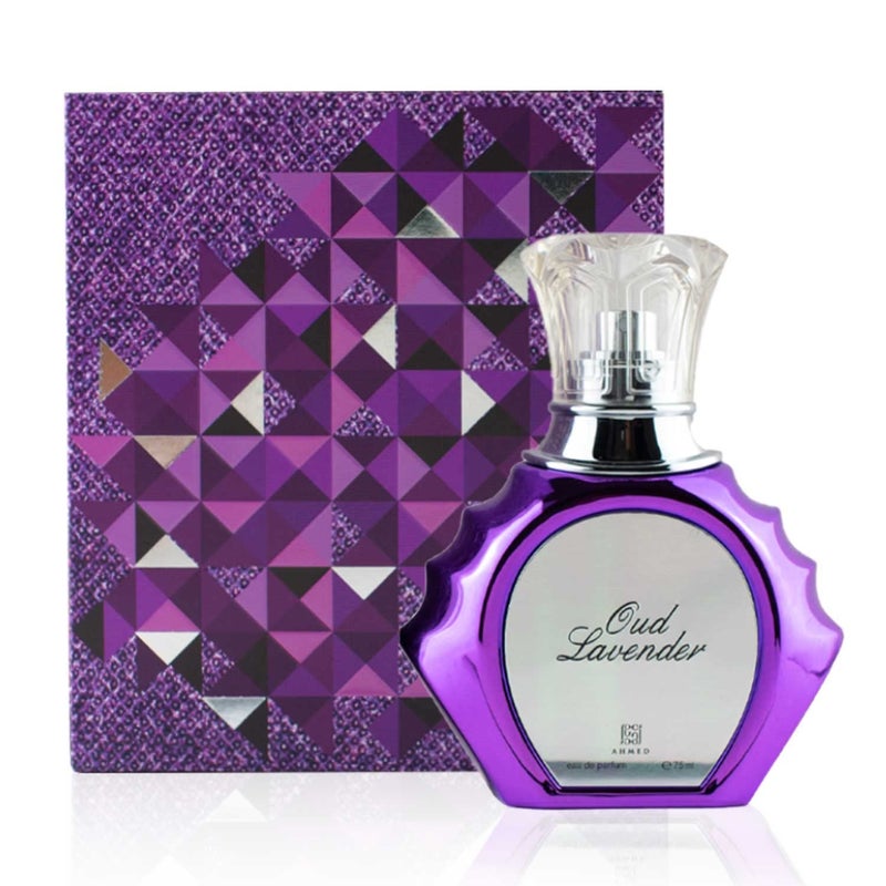AHMED Oudh Lavender 75 ML EDP Oriental Fragrance for Men and Women with Bold, Fresh, Luxurious and Sensual Versatile Oudh Leather Perfume Accords by Al Maghribi Arabian Perfumes Dubai - Image 2
