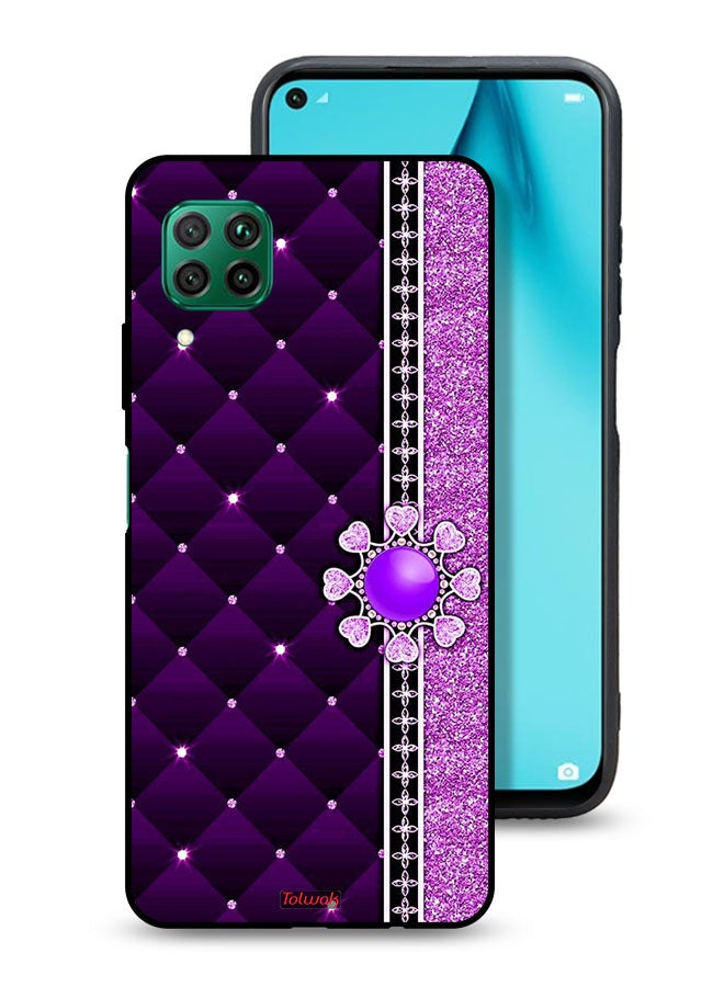 Tolwak Huawei nova 7i Protective Case Cover Glitter Hearts - Image 1