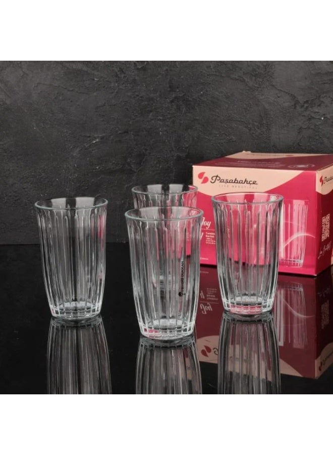 Paşabahçe Pasabahce Joy Tumbler 295cc – 4-Piece Drinking Glass Set GB - Image 2