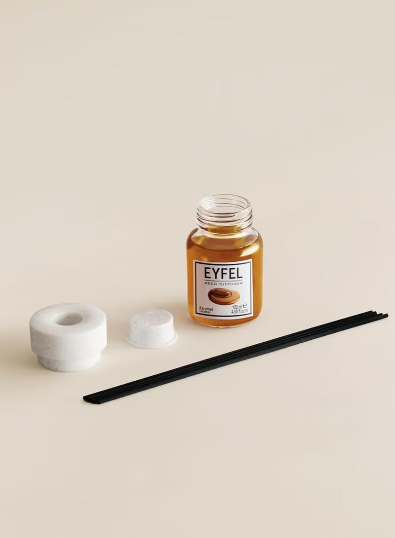 EYFEL Reed Diffuser Caramel Room Air Freshener 120ml - Image 3
