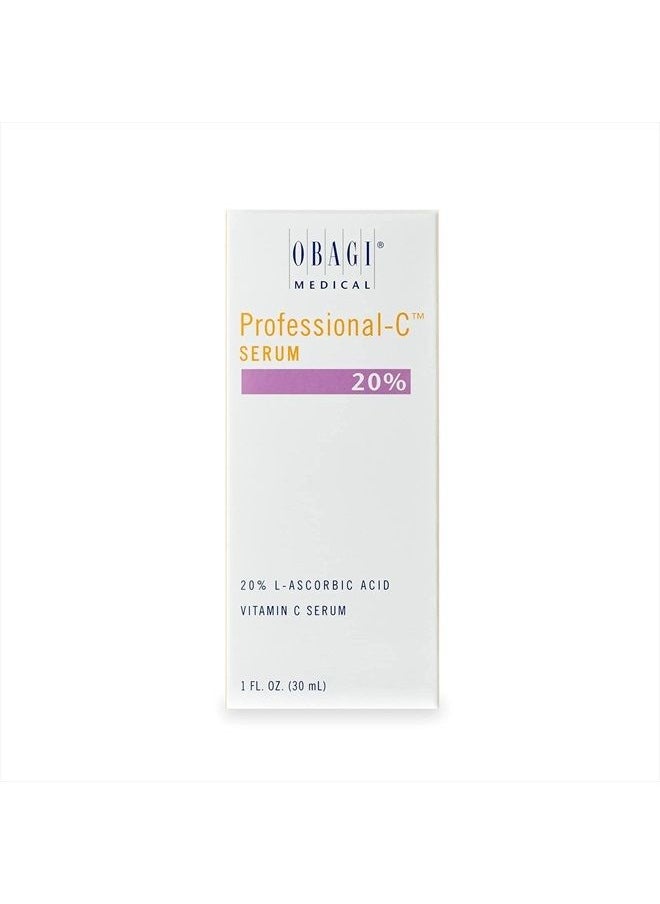 Obagi Medical - Obagi Professional C Serum 20%, Vitamin C Facial Serum with Concentrated 20% L Ascorbic Acid for Normal to Oily Skin, 1.0 Fl Oz Pack of 1 Product Name - Image 1
