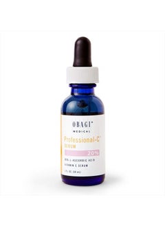 Obagi Professional C Serum 20%, Vitamin C Facial Serum with Concentrated 20% L Ascorbic Acid for Normal to Oily Skin, 1.0 Fl Oz Pack of 1 Product Name