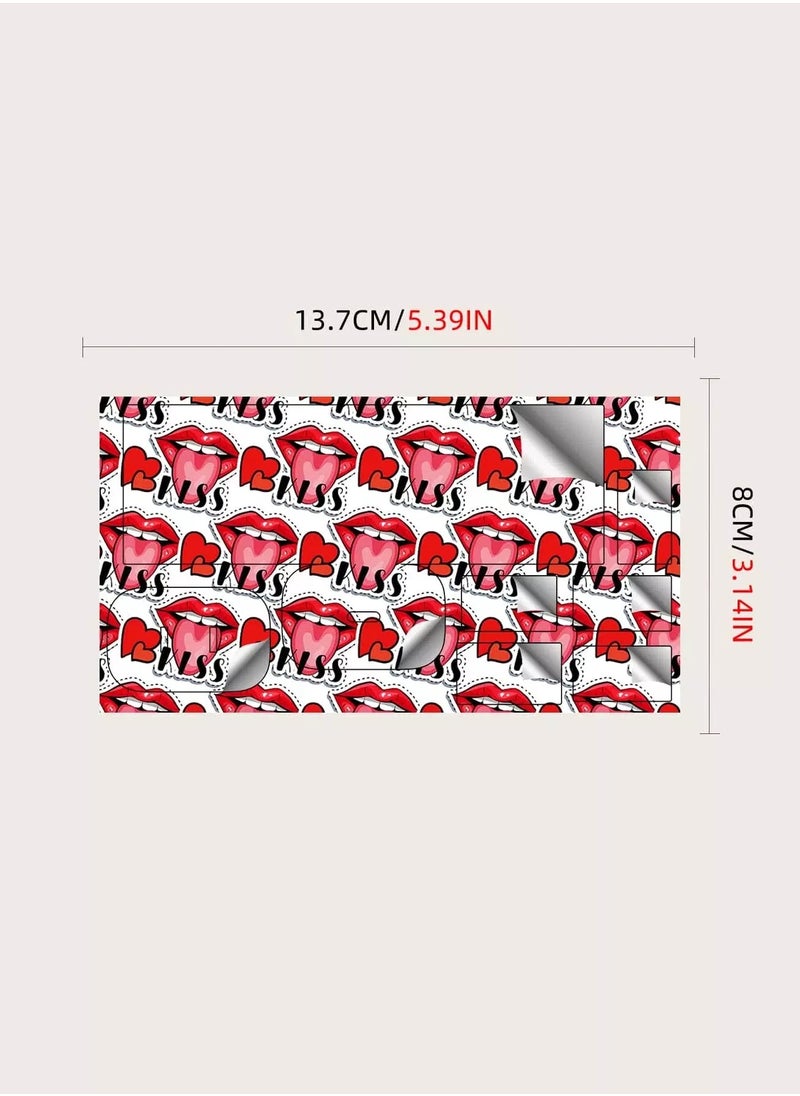 Generic 1sheet Heart Pattern Charger Head Sticker  - Image 4